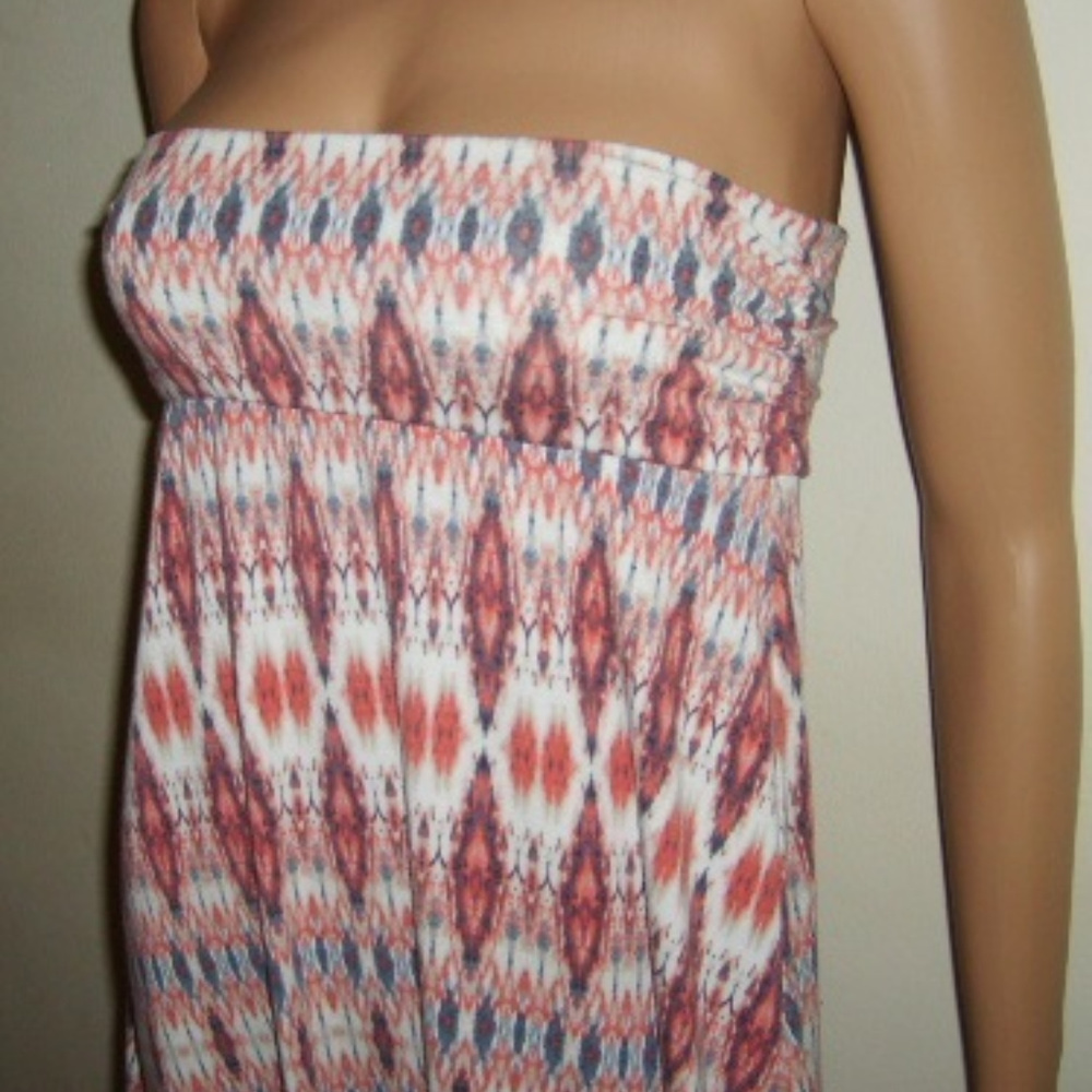 Summer Long Dress Strapless M Joe B Casual Comfy